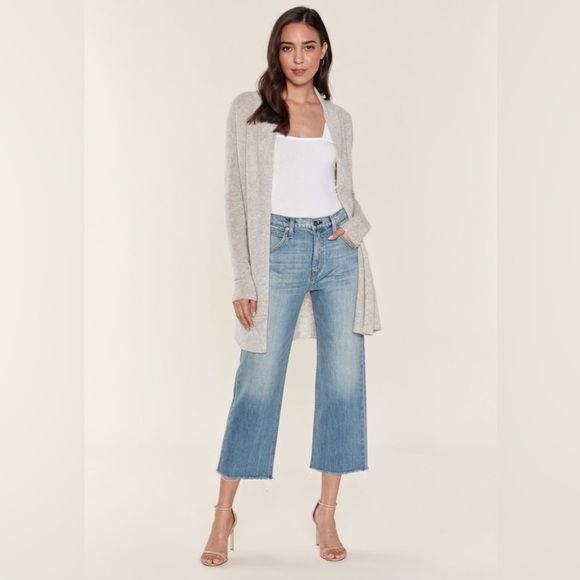 White + Warren Sweaters - White + Warren Pointelle Open Cashmere Cardigan
